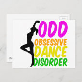 Carte Postale Trouble obsessionnel de la danse (Devant / Derrière)