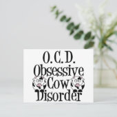 Carte Postale Trouble obsessionnel de la vache (Debout devant)