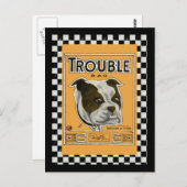 Carte Postale Trouble the Bulldog (Devant / Derrière)