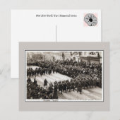 Carte Postale Troupes belges de libération défilant à Bruxelles (Devant / Derrière)