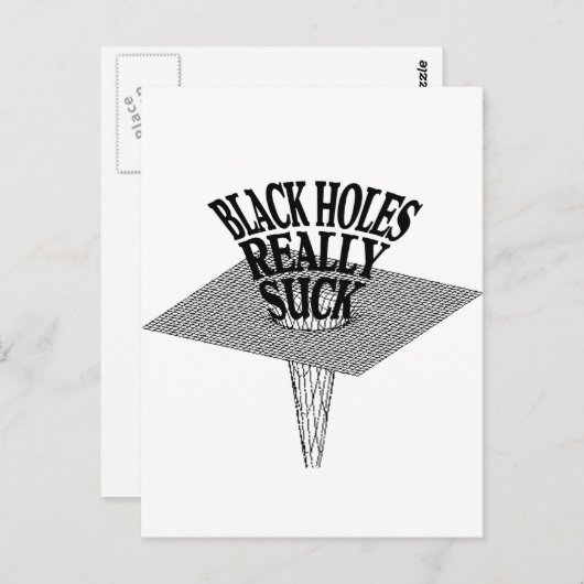 Carte Postale Trous noirs Vraiment Chuck (Devant / Derrière)