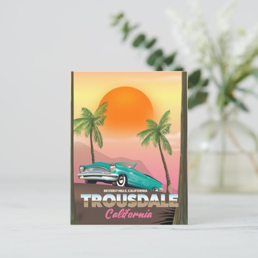 Carte Postale Trousdale Beverly Hills Californie (Debout devant)