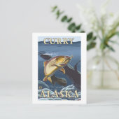 Carte Postale Trout Fishing Cross-Section - Curry, Alaska (Debout devant)