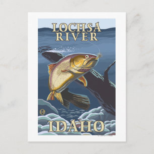 Carte Postale Trout Fishing Cross-Section - Lochsa River,