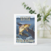 Carte Postale Trout Fishing Cross-Section - Sandy River, Orego (Debout devant)