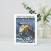 Carte Postale Trout Fishing Cross-Section - Wenatchee River, W (Debout devant)