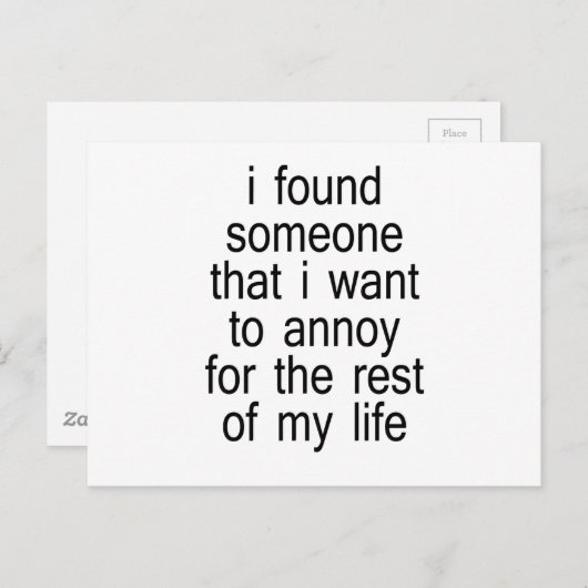 Carte Postale Trouvé (Devant / Derrière)