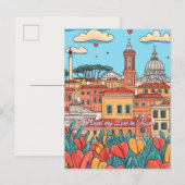 Carte Postale Trouvé mon amour à Rome Saint Valentin (Devant / Derrière)