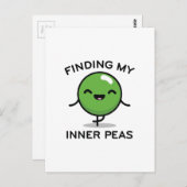 Carte Postale Trouver Mes Pois Intérieurs (Devant / Derrière)