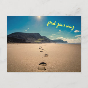 Carte Postale Trouvez votre chemin - pas