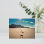 Carte Postale Trouvez votre chemin - pas (Debout devant)