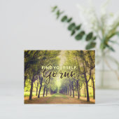 Carte Postale Trouvez-vous allez courir Coureurs Citation Fontai (Debout devant)