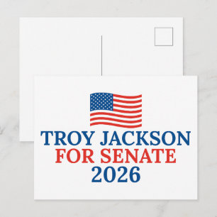 Carte Postale Troy Jackson pour le Sénat Élection Maine 2026