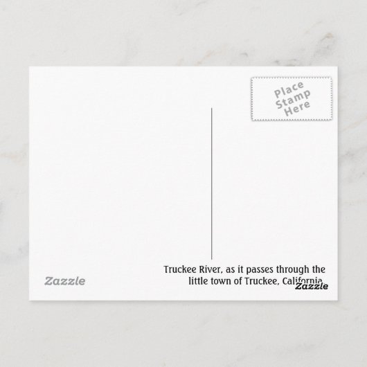 Carte Postale Truckee (Dos)