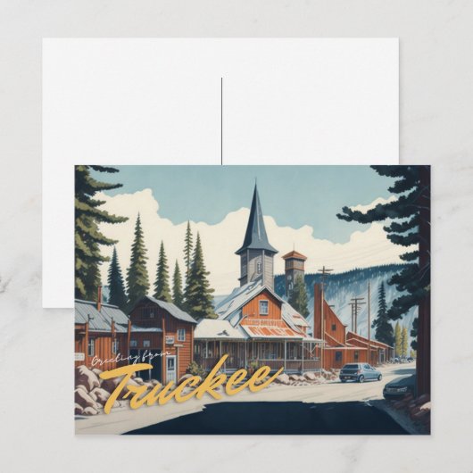 Carte Postale Truckee, CA (Devant / Derrière)