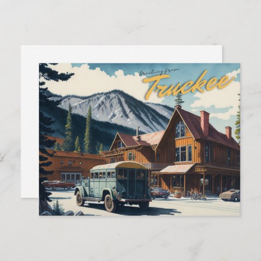 Carte Postale Truckee, CA (Devant / Derrière)