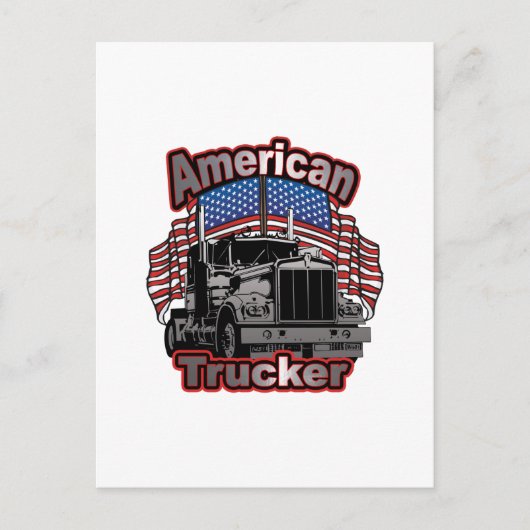 Carte Postale Trucker américain (Devant)