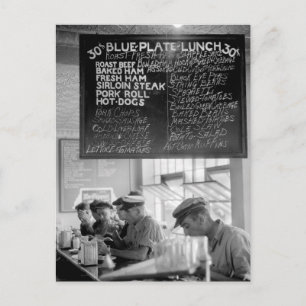 Carte Postale Trucker's Cafe, 1940