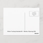Carte Postale Trucking Interstate 80 Rawlins Wyoming USA (Dos)