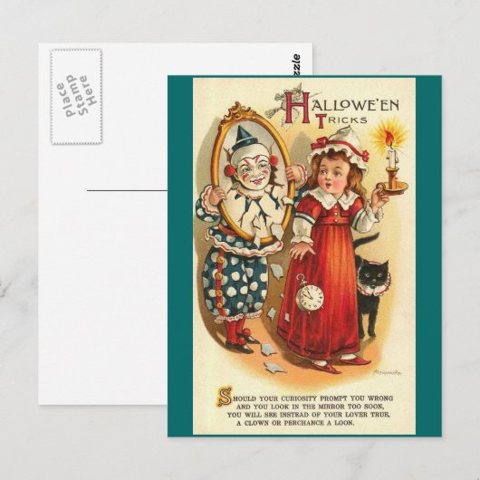 Carte Postale Trucs d'Halloween (Devant / Derrière)