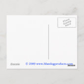 Carte postale True Blue Dog Democrat (Dos)