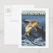 Carte Postale Truite à couteaux PêcheArizona (Devant / Derrière)