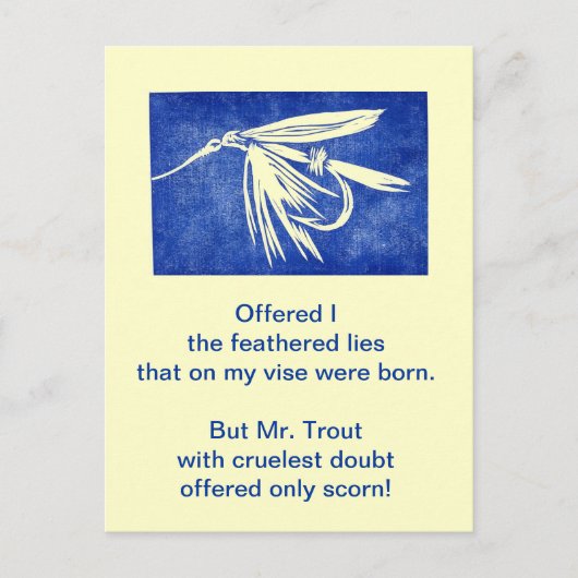 Carte postale Truite brute (Devant)