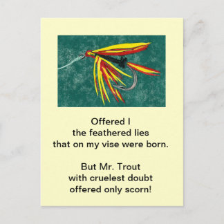 Carte Postale "Truite brute" "Pirate"
