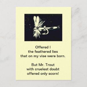 Carte postale Truite brute "Royal Coachman" Volée
