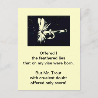 Carte postale Truite brute "Royal Coachman" Volée