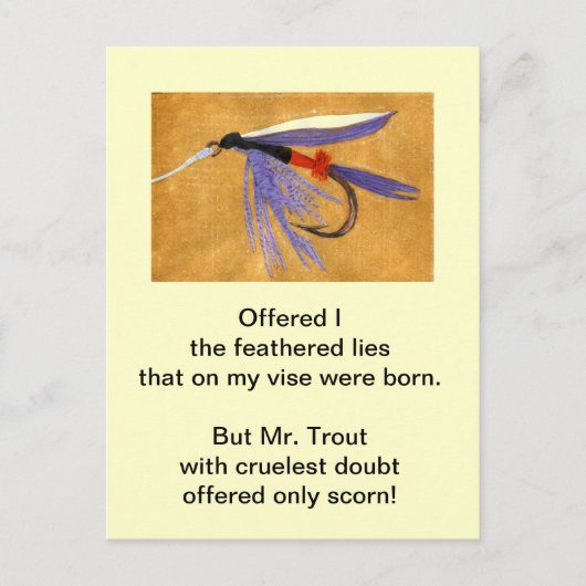 Carte postale "Truite brute" "Train de marchandise (Devant)