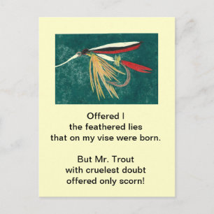 Carte postale Truite brute "truite fin"