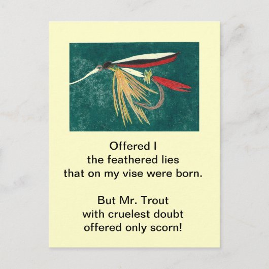Carte postale Truite brute "truite fin" (Devant)