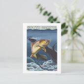 Carte Postale Truite impitoyable FishingSouth Dakota (Debout devant)