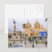 Carte Postale Trujillo, Pérou, Plaza Mayor de Trujillo (Devant / Derrière)