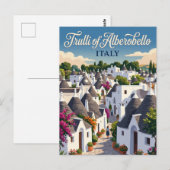 Carte Postale Trulli d'Alberobello Italie (Devant / Derrière)