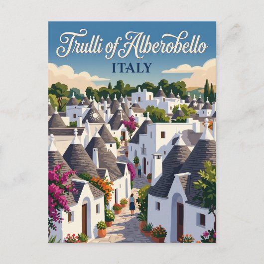 Carte Postale Trulli d'Alberobello Italie (Devant)