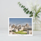 Carte Postale Trulli - la Puglia (Debout devant)