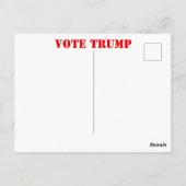 CARTE POSTALE TRUMP 2020 (Dos)