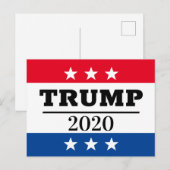 CARTE POSTALE TRUMP 2020 (Devant / Derrière)