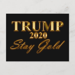 Carte Postale TRUMP 2020 - Stay Gold