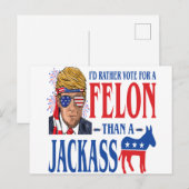 Carte postale Trump 2024 (Devant / Derrière)