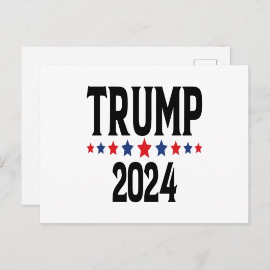Carte postale Trump 2024 (Devant / Derrière)