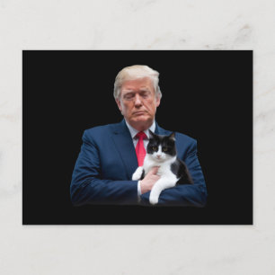 Carte Postale Trump 2024 Cat MAGA Funny Trump Cat
