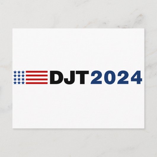 Carte Postale Trump 2024 DJT (Devant)