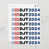 Carte Postale Trump 2024 DJT (Devant / Derrière)