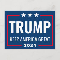 Trump 2024 Gardez l'Amérique grande - bleu rouge