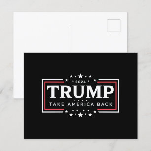 Carte Postale Trump 2024 Reprenez l'Amérique