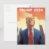 Carte Postale Trump 2024 - USA - Make America Great Again - Come (Devant / Derrière)