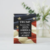 CARTE POSTALE TRUMP 2025 (Debout devant)